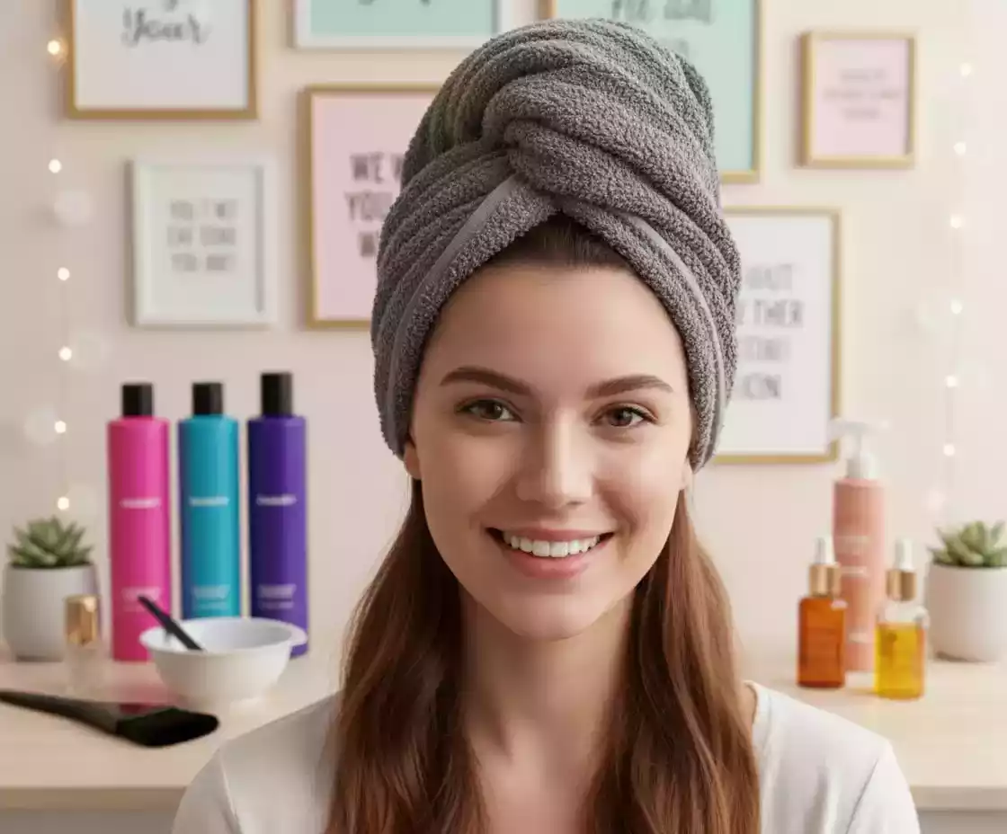 Ultimate Hair Drying Towel Cap – Quick-Dry, Soft & Absorbent Anti-Frizz Turban Wrap for Women