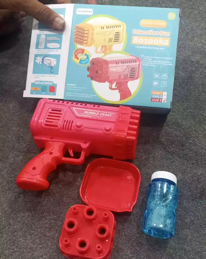 Bubble Gun Toy – 2025 Powerful Bubble Blower for Kids - Image 2