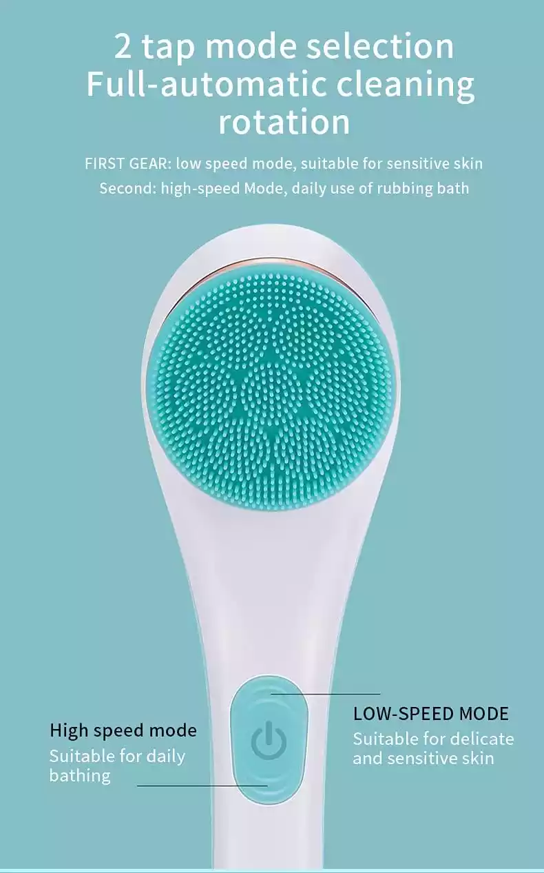 PowerClean Electric Body Scrubber Brush–4-in-1 Rechargeable Bath Brush - Image 4