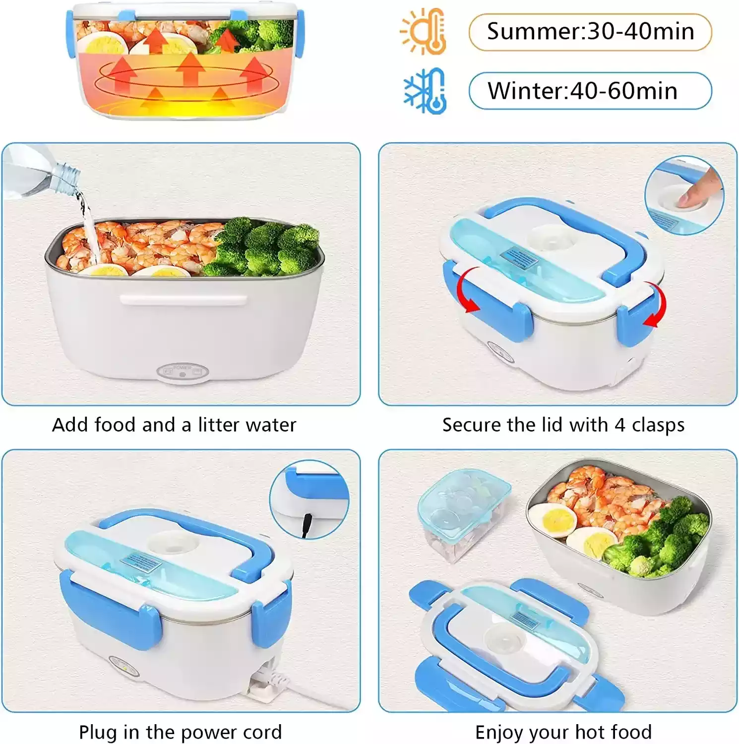 Electric Lunch Box – Waterproof Portable Electric Heating Lunch Box - Image 3
