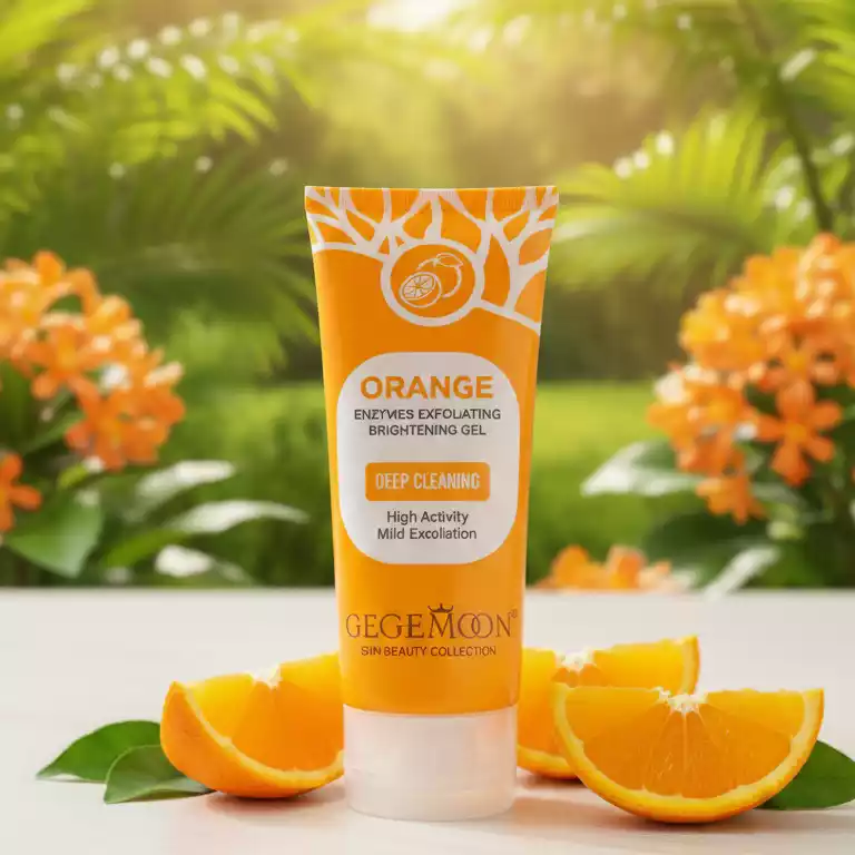 Orange Enzymes Exfoliating Gel – Brightening & Deep Cleansing Face Gel - Image 3