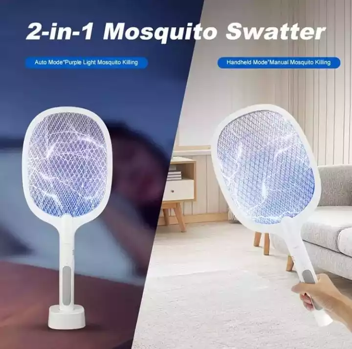 Mosquito Killer Racket With Stand – Rechargeable Bat - Image 5