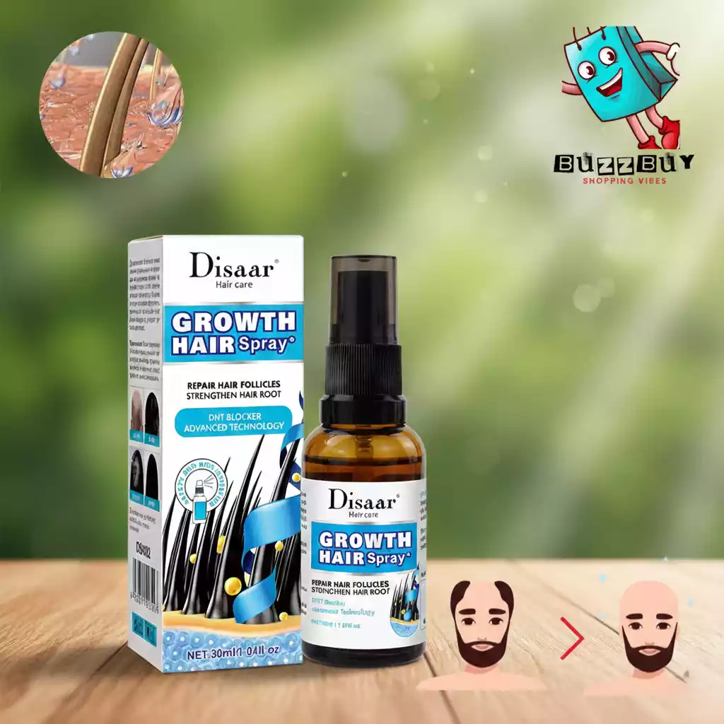 Disaar Vegan Ginseng Root Hair Growth Spray – Natural Hair Strength & Care