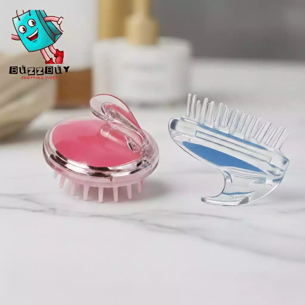 Hair Wash Brush & Scalp Massager – Soft Silicone Anti-Dandruff Hair Care Tool