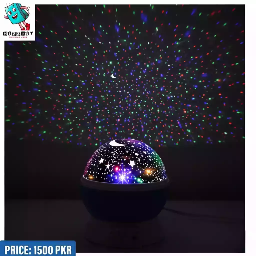 Magical 360° Star Night Light Projector – Rotating LED Galaxy Lamp