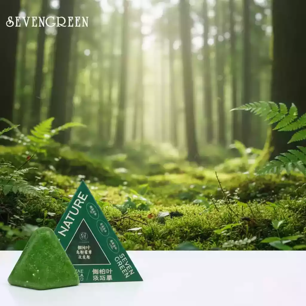 Nature Seven Green Tea Shampoo Soap – Herbal Hair Care Bar with Plant Extracts