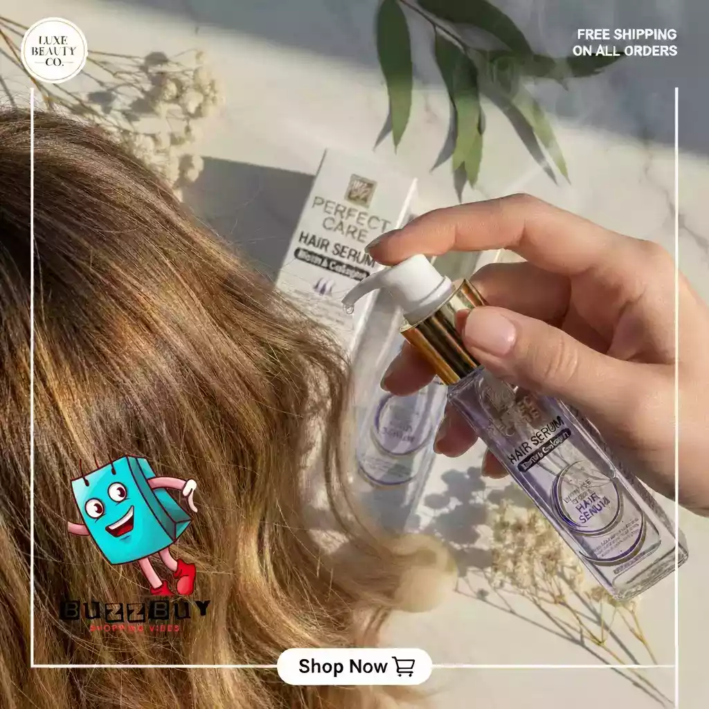 Perfect Care Keratin Hair Serum – Ultimate Gloss Formula with Argan Oil & Vitamin E