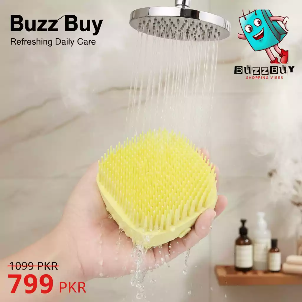 Silicone Shower Brush – Ultimate Bath & Body Brush with Soap Dispenser